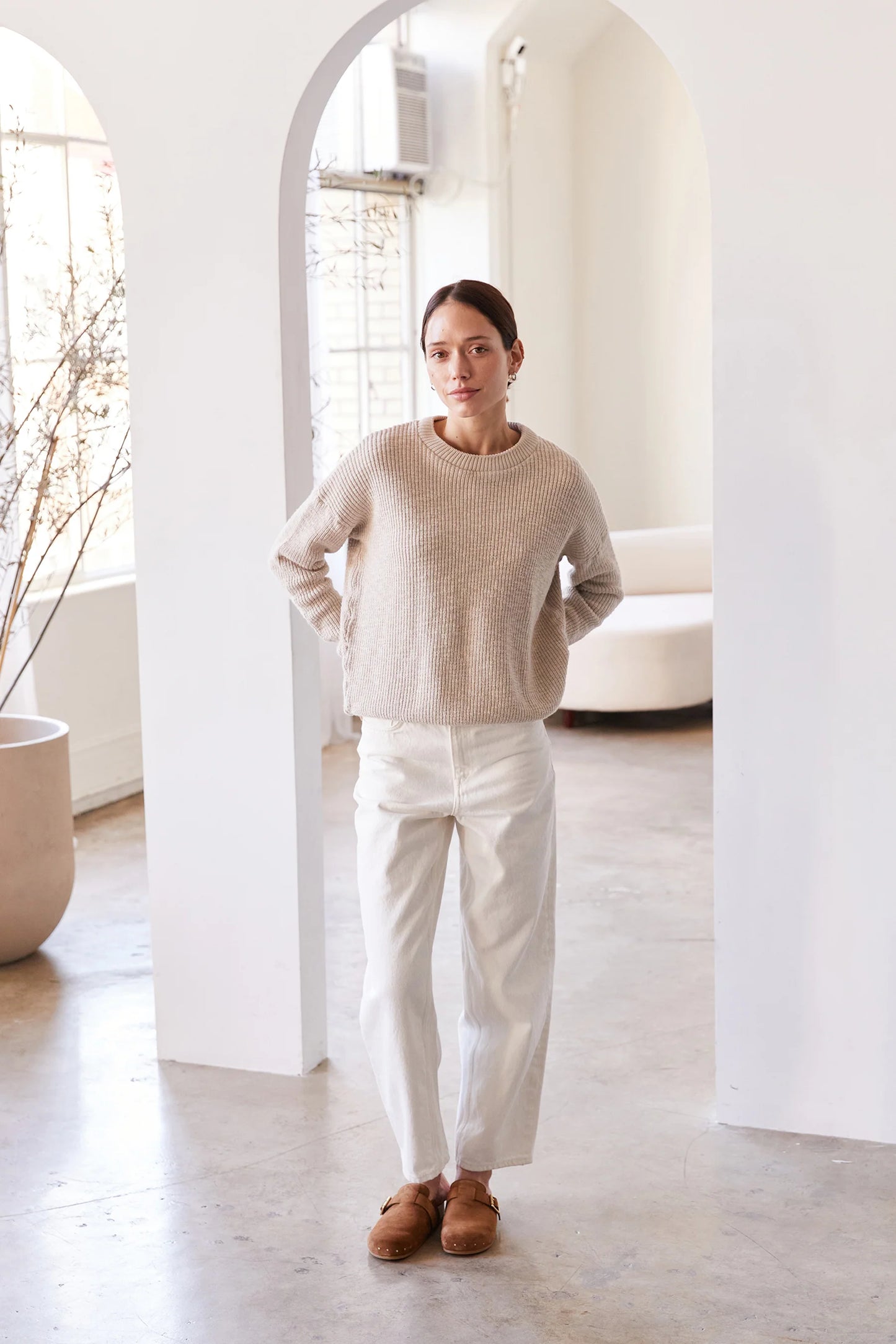 SS24 - It is Well L.A Pull On Sweater in Natural