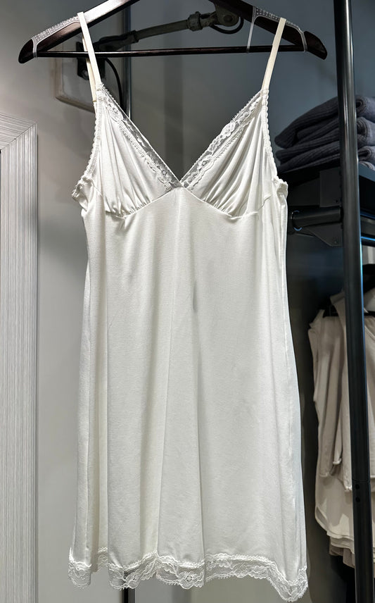 Chemise Bamboo Lace - Cloud