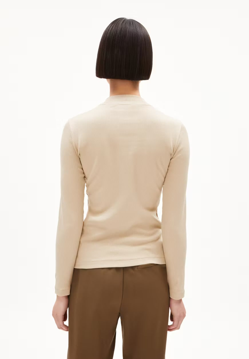 Armedangels - FW24 - Fatimaara Top in Gravel - back 4