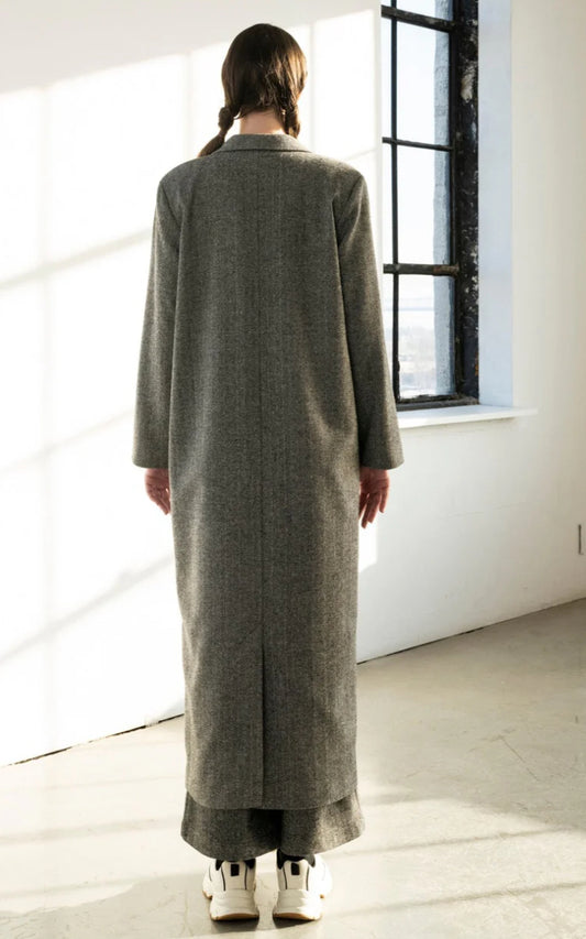 Bodybag by Jude - FW24 - Fraser Coat in Herringbone - back 2