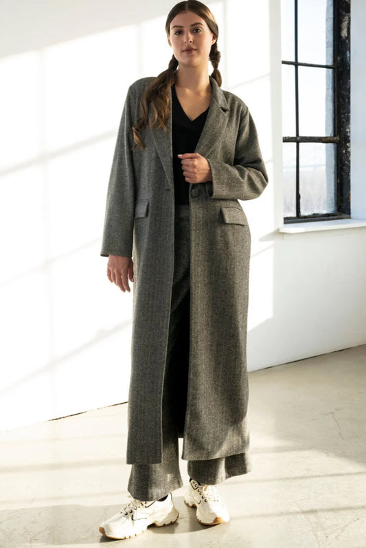Bodybag by Jude - FW24 - Fraser Coat in Herringbone - front 1