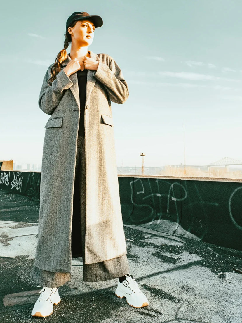 Bodybag by Jude - FW24 - Fraser Coat in Herringbone - front 3
