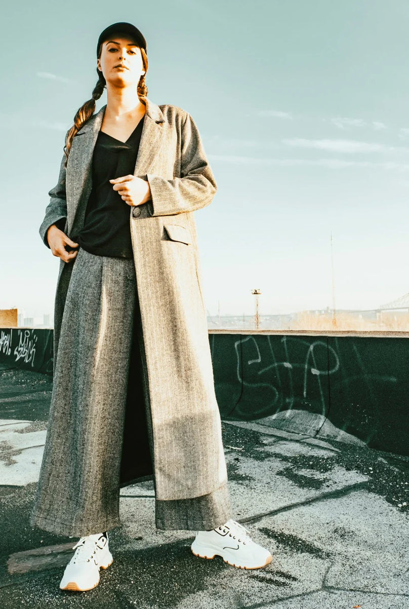 Bodybag by Jude - FW24 - Fraser Coat in Herringbone - front 4