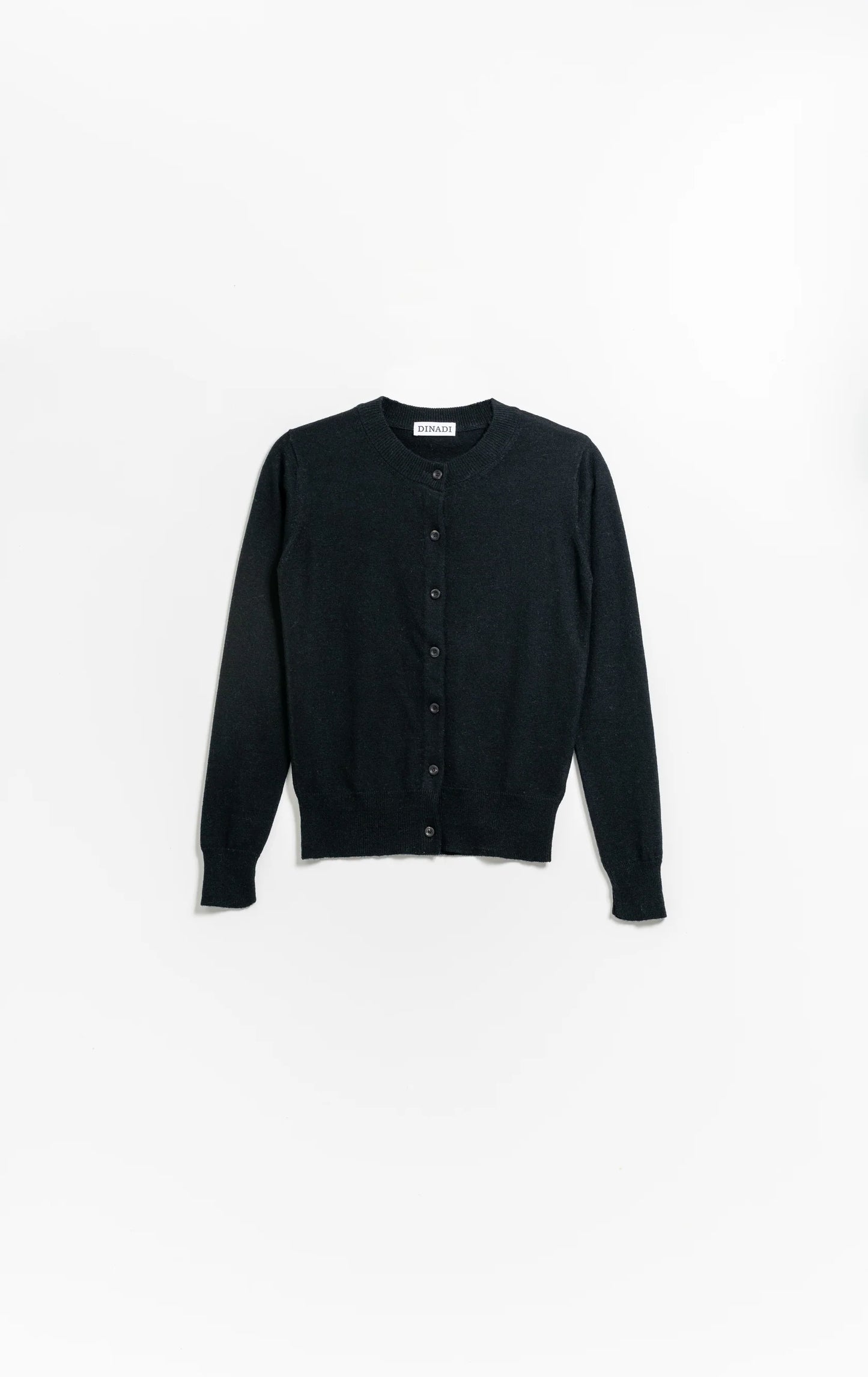 Dinadi - FW24 - Merino Cardigan in Black - front 6