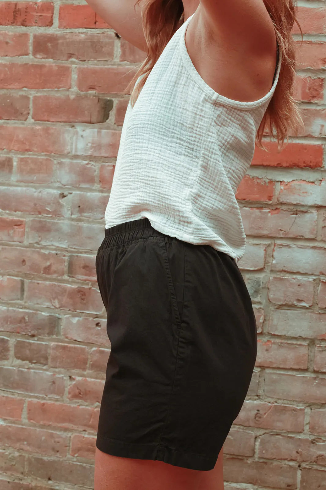 FW23 - It is well L.A Organic Poplin Shorts in Black