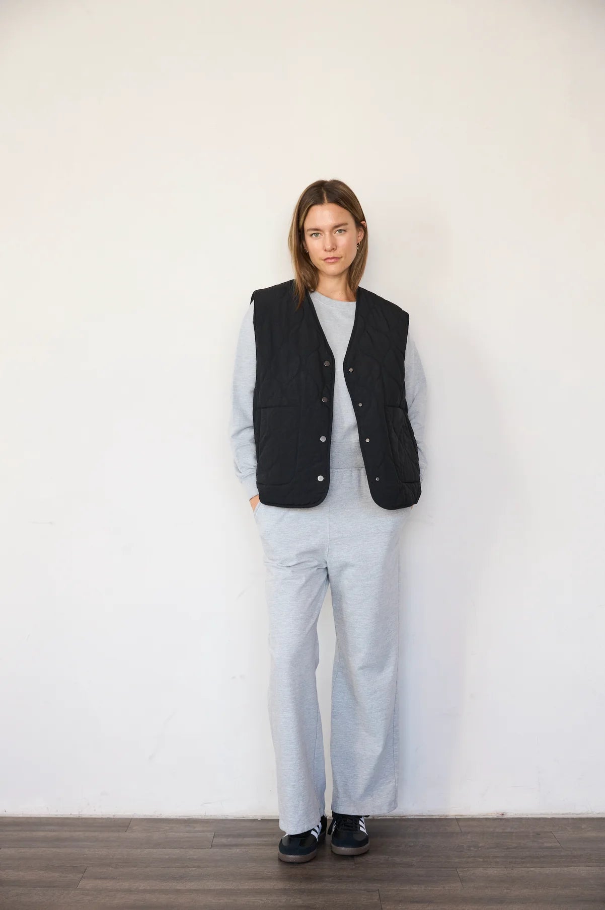 FW24 - It is Well L.A - Quilted Vest in Black