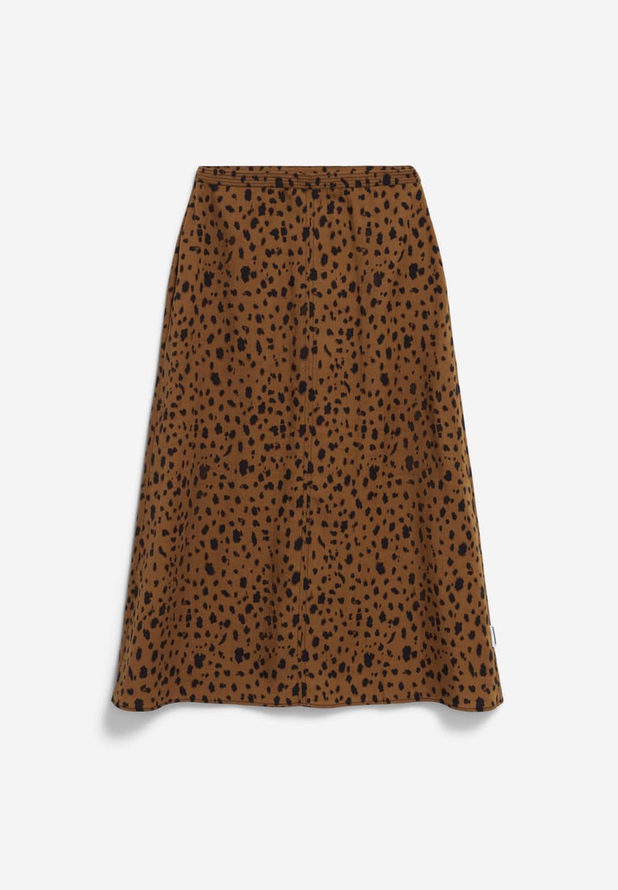 WOLAARIA LEOPAA Skirt in Dark Camel