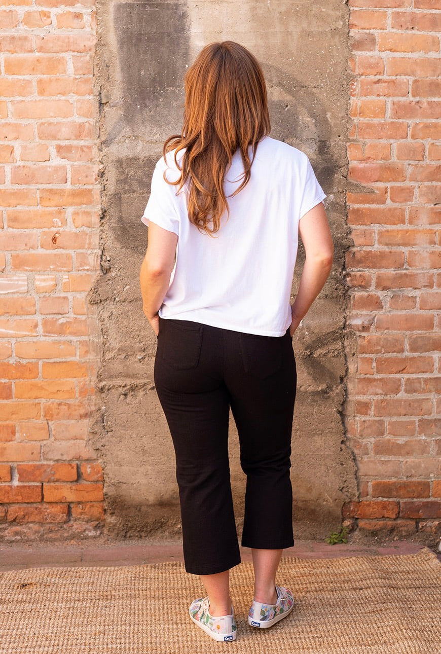 Groceries Apparel - Pantage in Black - on Model back 2