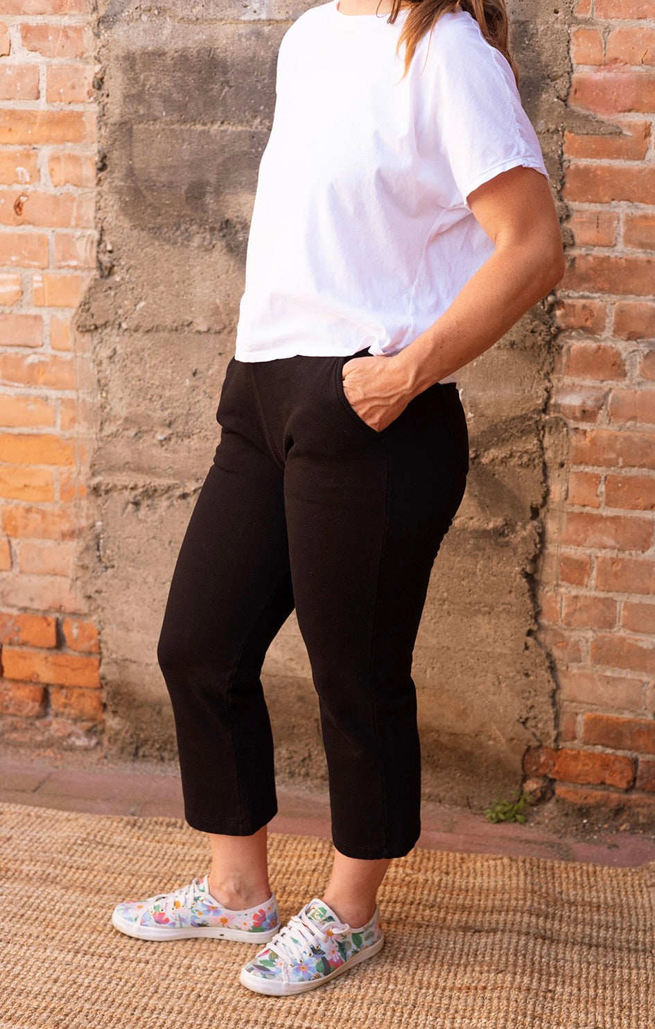 Groceries Apparel - Pantage in Black - on Model front 1