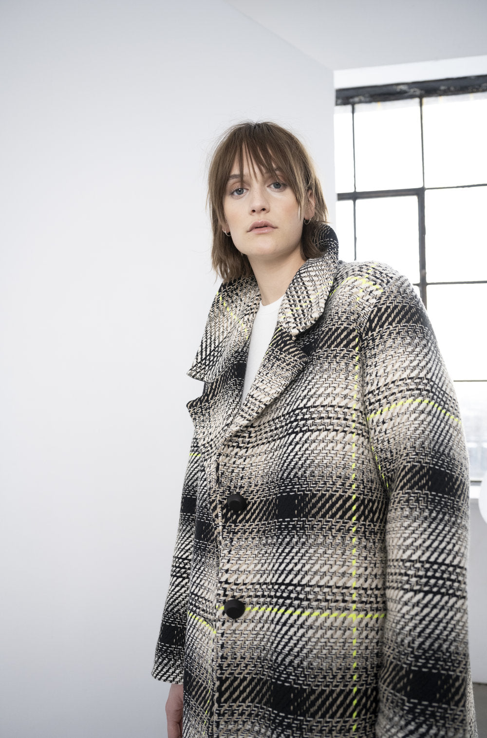 Bodybag by Jude Albert Coat in Dipsyfluo Plaid Fall 23/24