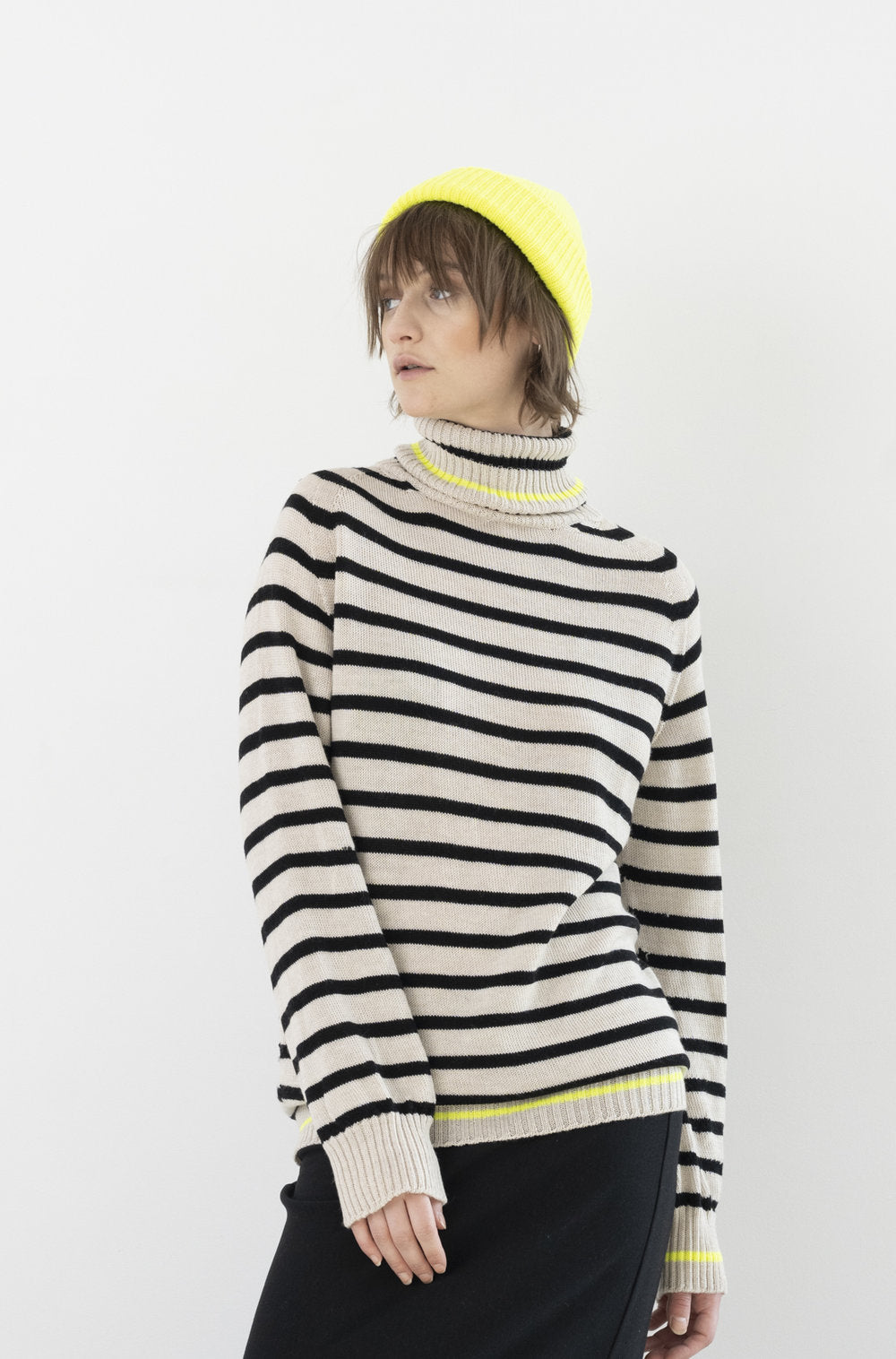 Oslo Merinos Beanie in Volt Neon Yellow