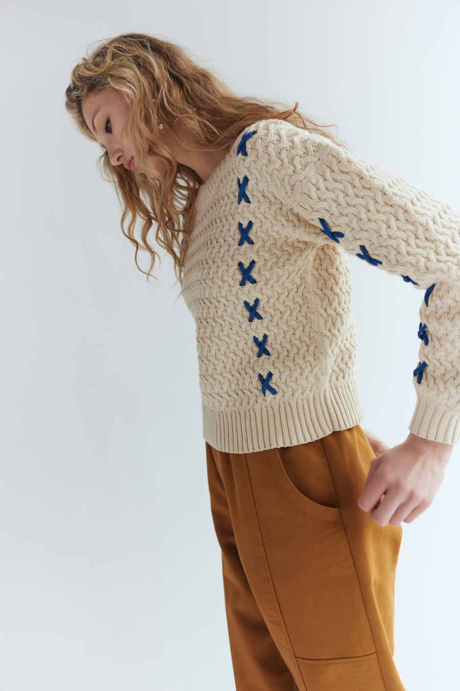 Eve Gravel Fall 23/24 - Greenland Sweater in Ivory