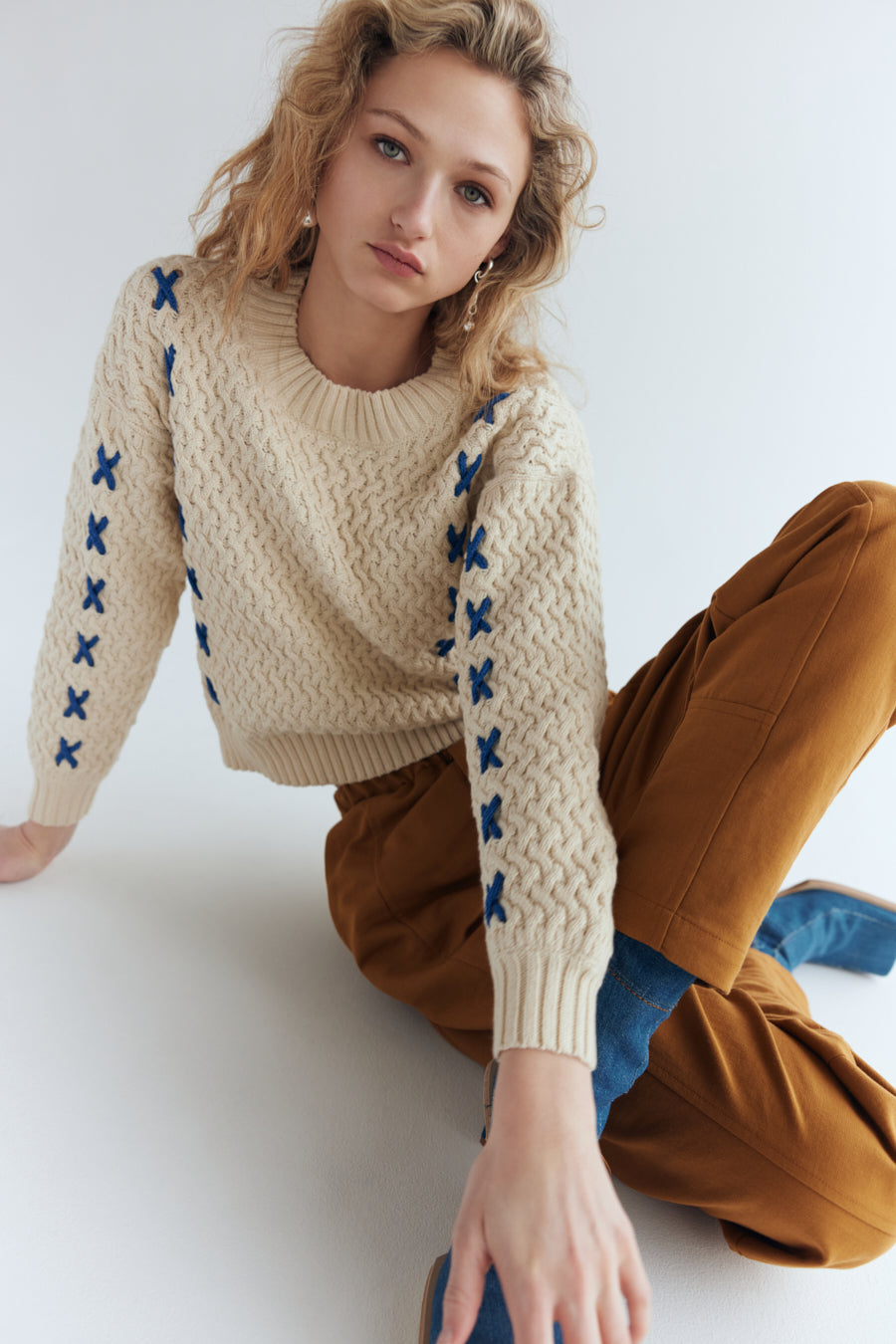 Eve Gravel Fall 23/24 - Greenland Sweater in Ivory