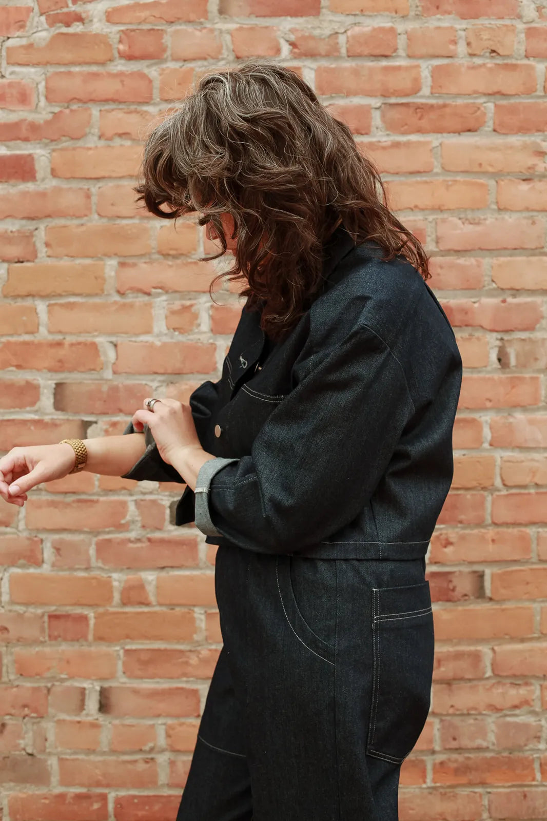 Eve Gravel - Fall 23/24 Houston denim jacket in dark denim