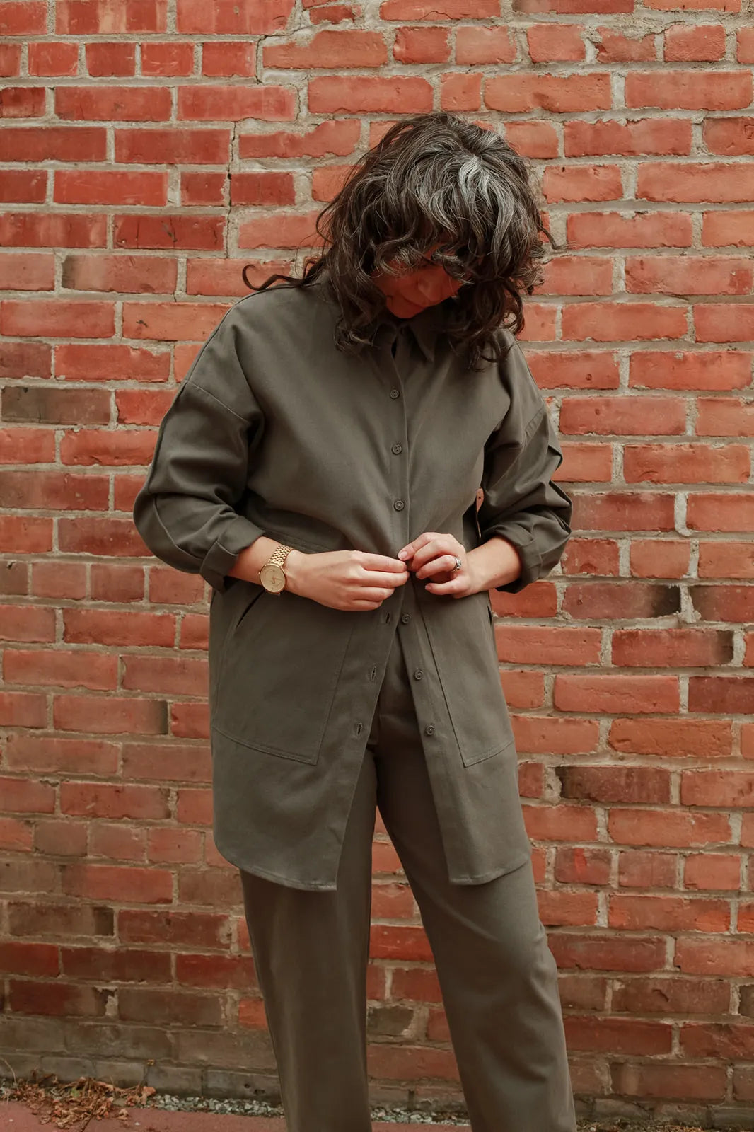 Eve Gravel Fall 23/24 Oscar Shirt in Charcoal