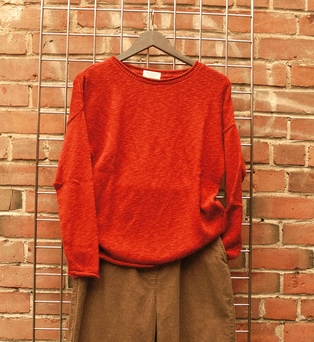 Knit Sweater in Burnt Sienna