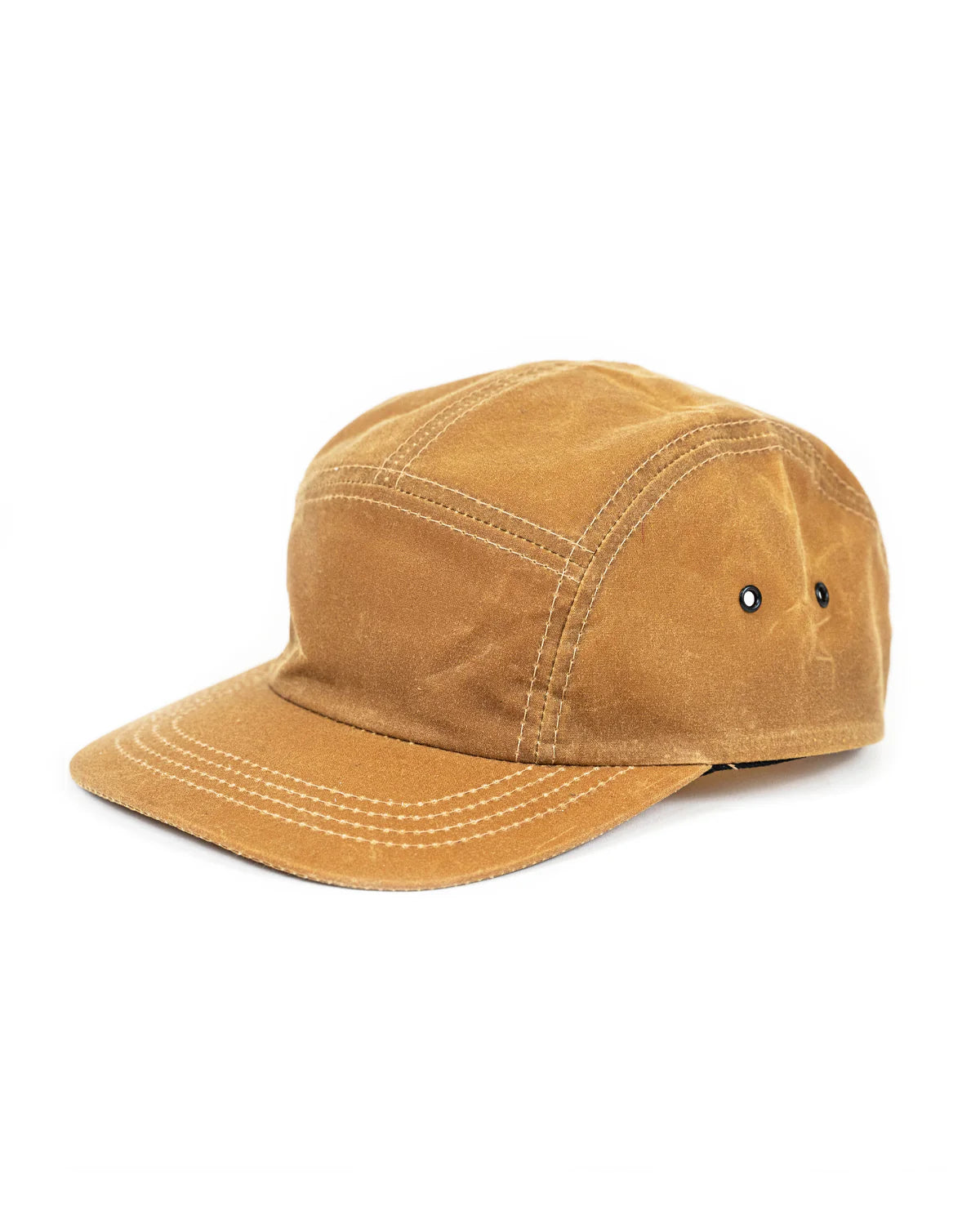 Unisex Tin Cloth Hat in Tan Textile Apparel