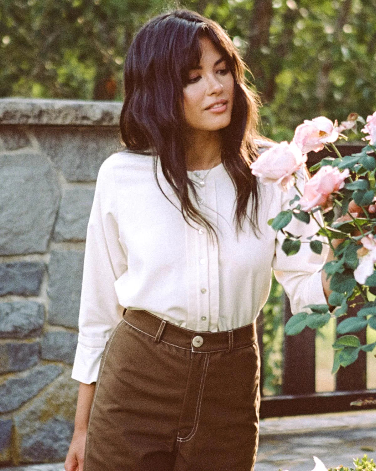 Harly Jae Lucia Blouse in Ivory Raw Silk FAll 23/24