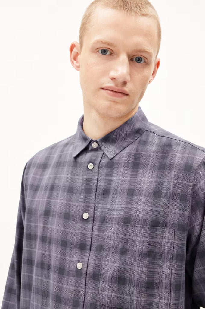 Paanao Shirt in Moonlight Gray-Misty