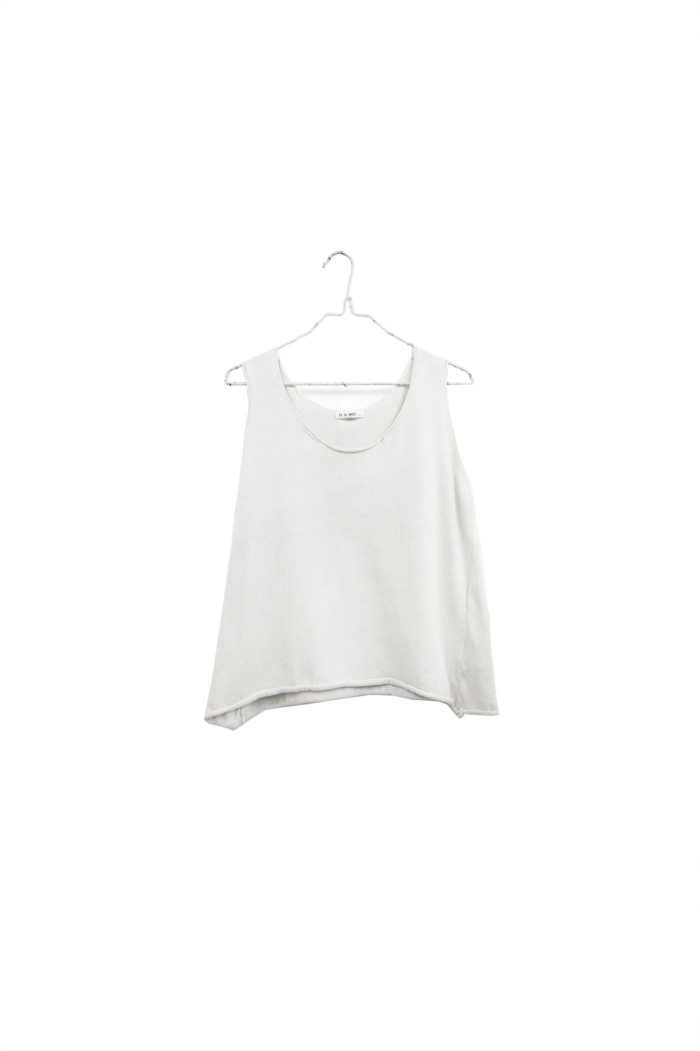 Easy Knit Tank in Creme
