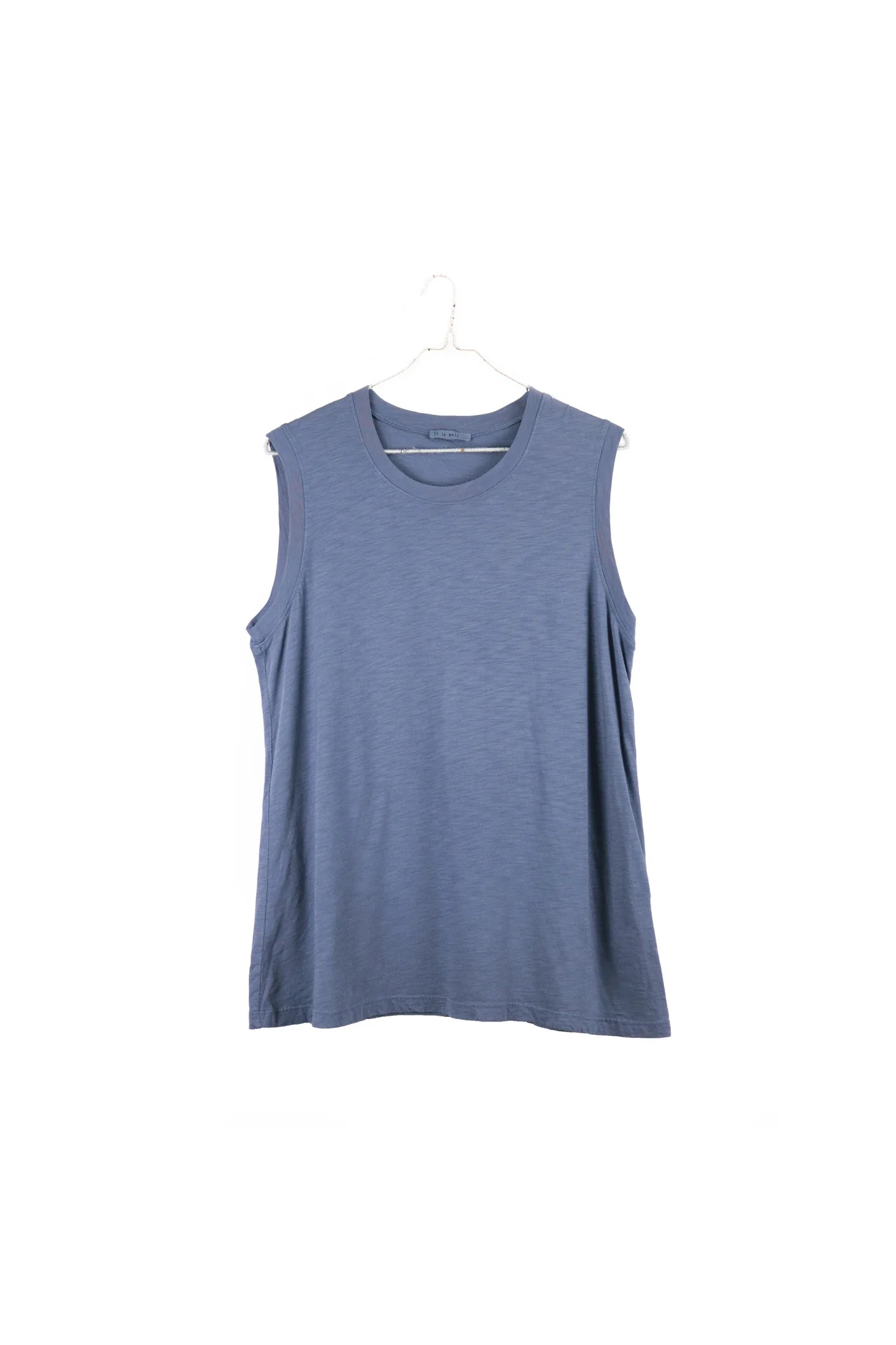 Muscle Tee in Slate Blue