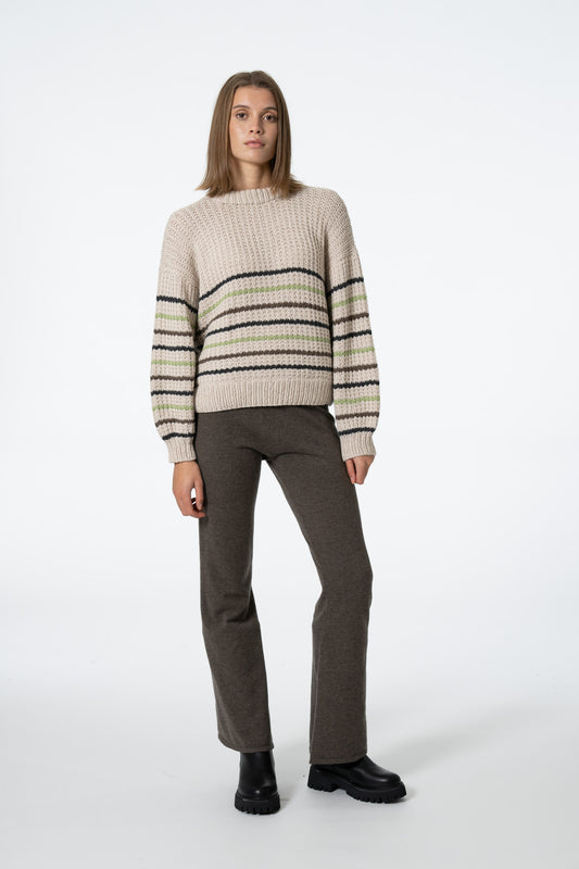 Dinadi Merino Pants in Mulch Brown Fall 23/24