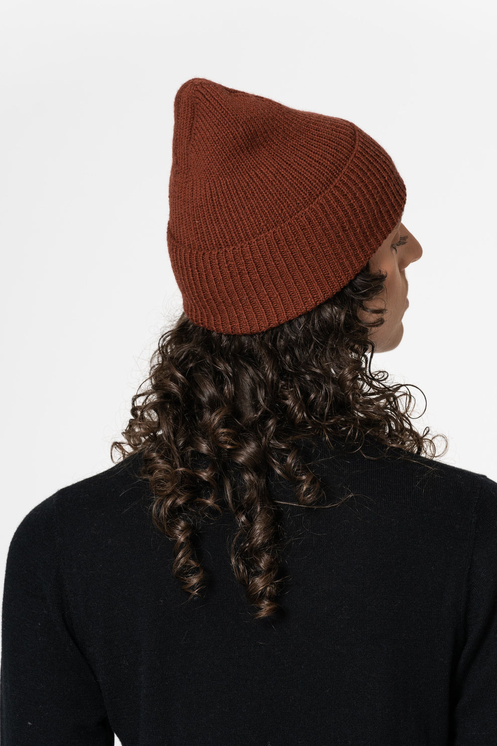 Merino Handknit Rib Hat