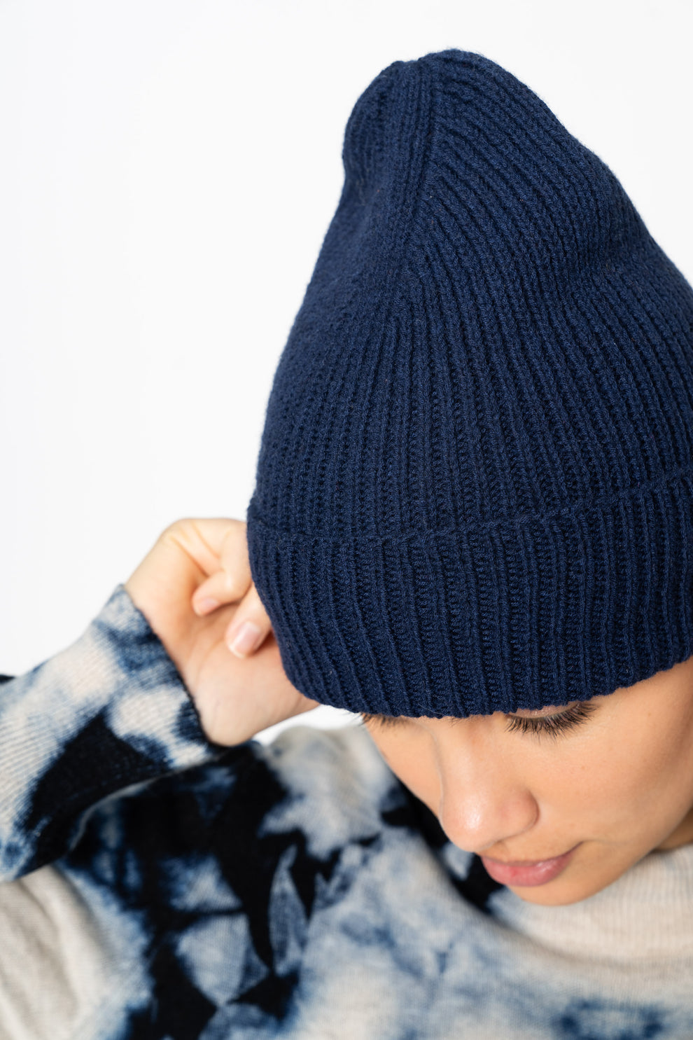 Merino Handknit Rib Hat