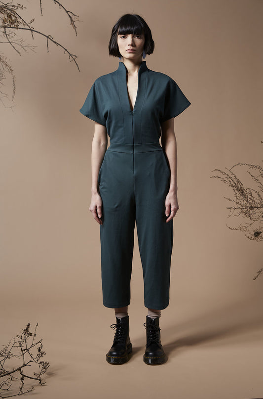 Melow - FW24 - Jayden Overalls in Green - on model front 2