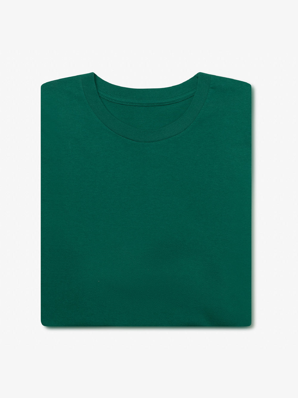 Milo & Deter - FW24 - Classic Cotton Long Sleeve T-Shirt in Green - folded 1
