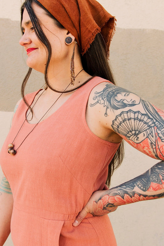 Aisha Dress In Terra Cotta