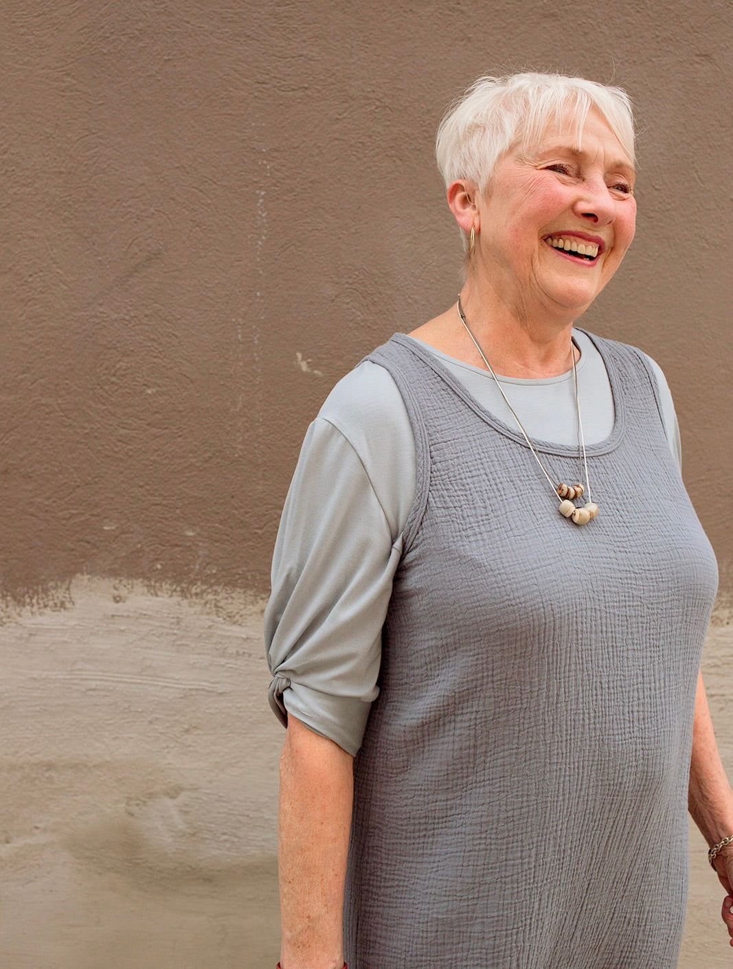 Skimmia Top in Dove Blue