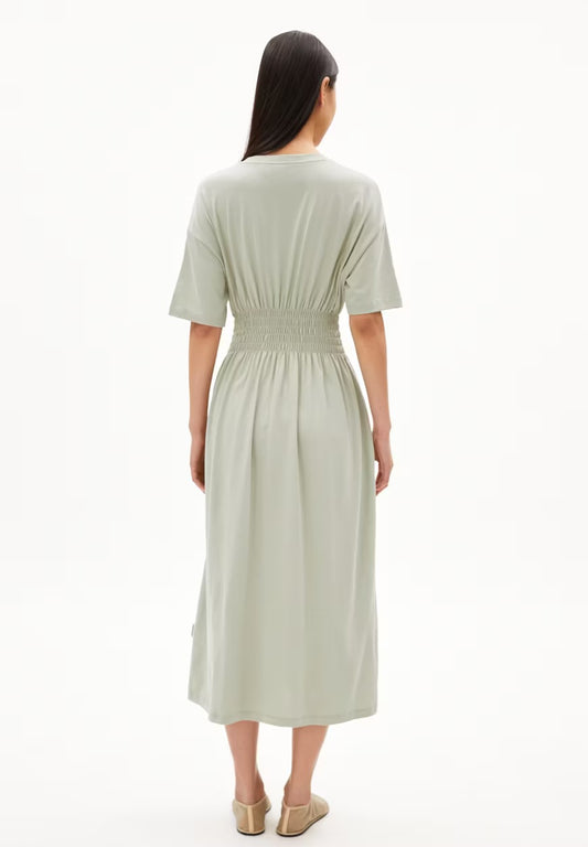 SS25 - ARMEDANGELS - Kiwanaa Dress in Seagreen - back 2