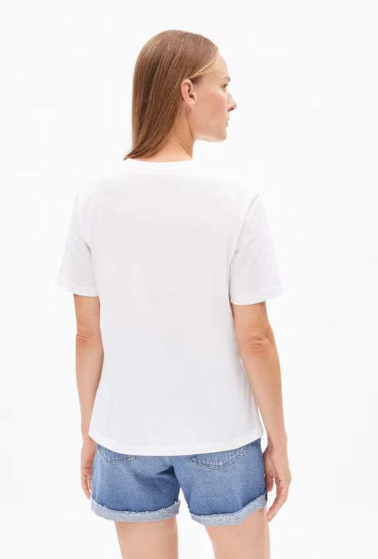 SS25 - ARMEDANGELS - Lualaa Shirt in White - back 2