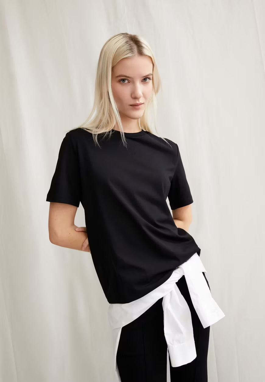 SS25 - ARMEDANGELS - Lualaa T-Shirt in Black - front 3