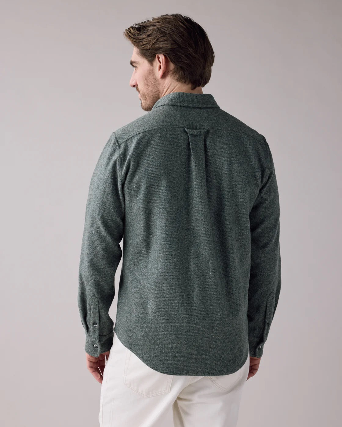 SS25 - Anián - Men's 12oz Lightweight Melton in Mosswood - back 3