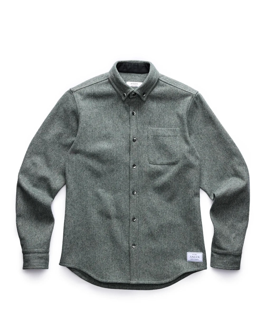 SS25 - Anián - Men's 12oz Lightweight Melton in Mosswood - front display 8