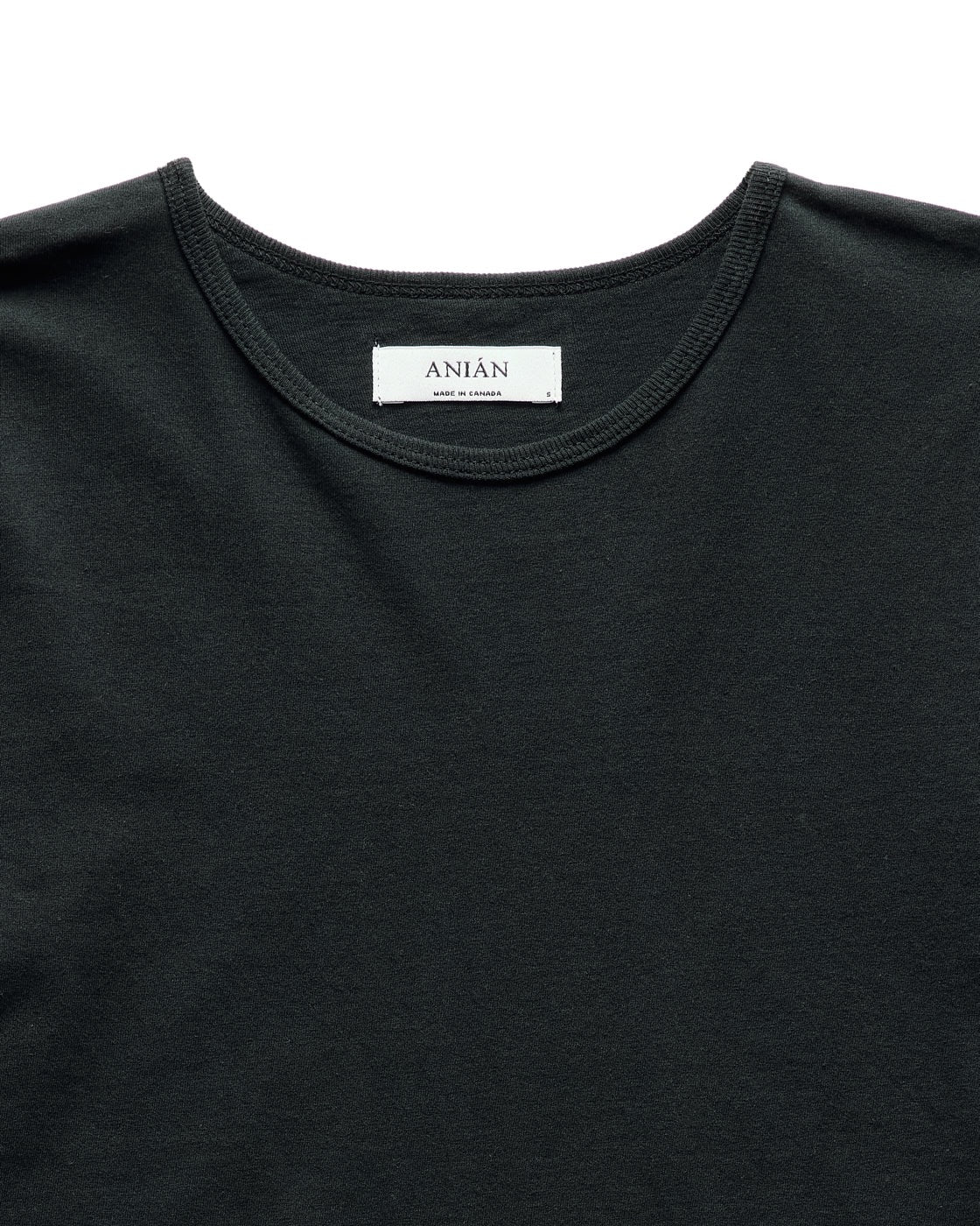 SS25 - Anián - The Circular Tee Dress in Black - front close up 6