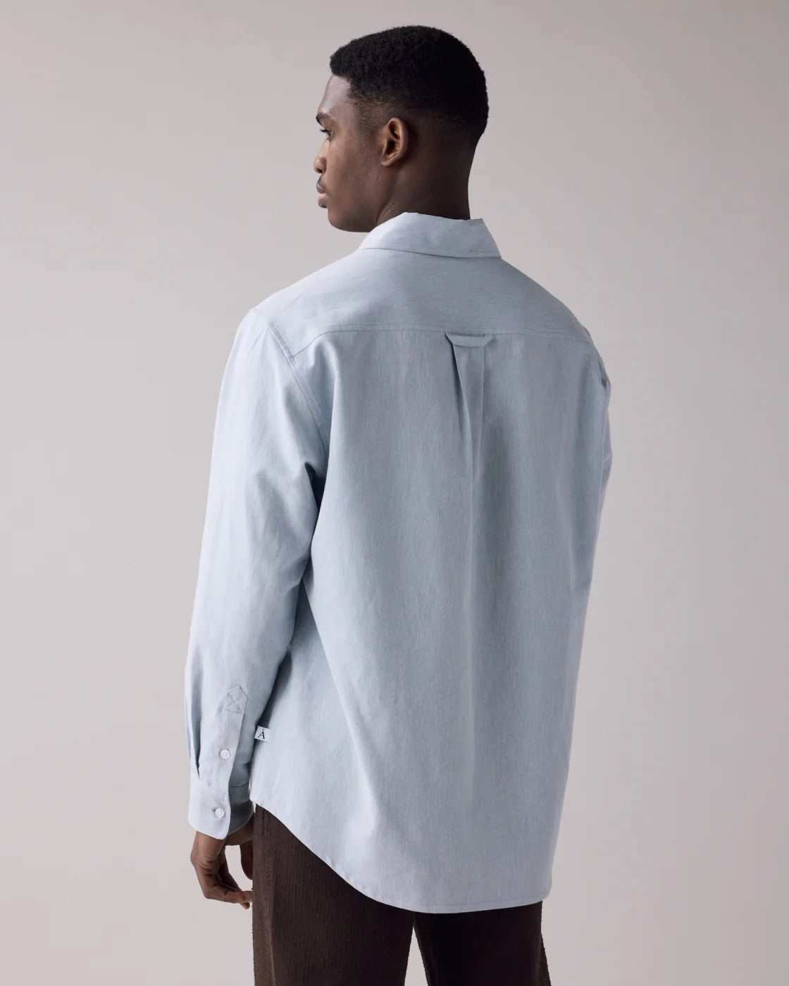 SS25 - Anián - The Haro Shirt L/S in Sky - back 4