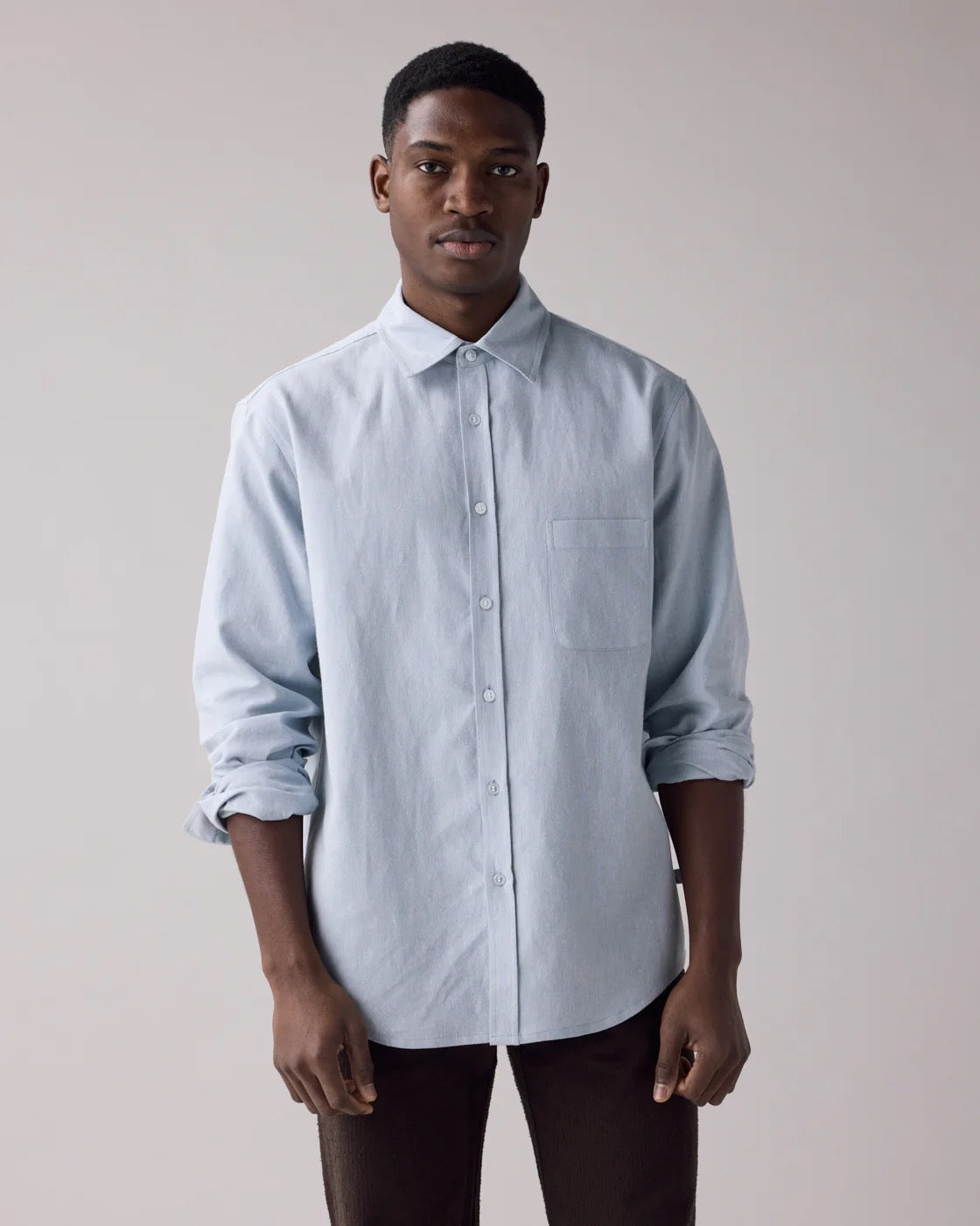 SS25 - Anián - The Haro Shirt L/S in Sky - front 2