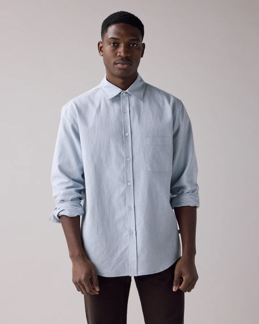 SS25 - Anián - The Haro Shirt L/S in Sky - front 2