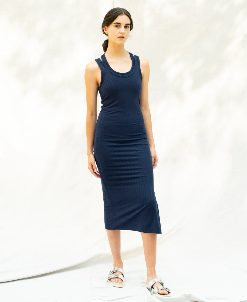SS25 - Bodybag by Jude - Tipaza Dress in Navy - front 3