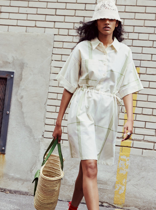 SS25 - Eve Gravel - Lilia Dress in Summer Tan