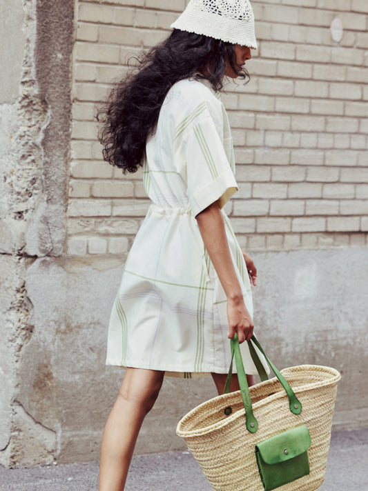 SS25 - Eve Gravel - Lilia Dress in Summer Tan - side photo 2