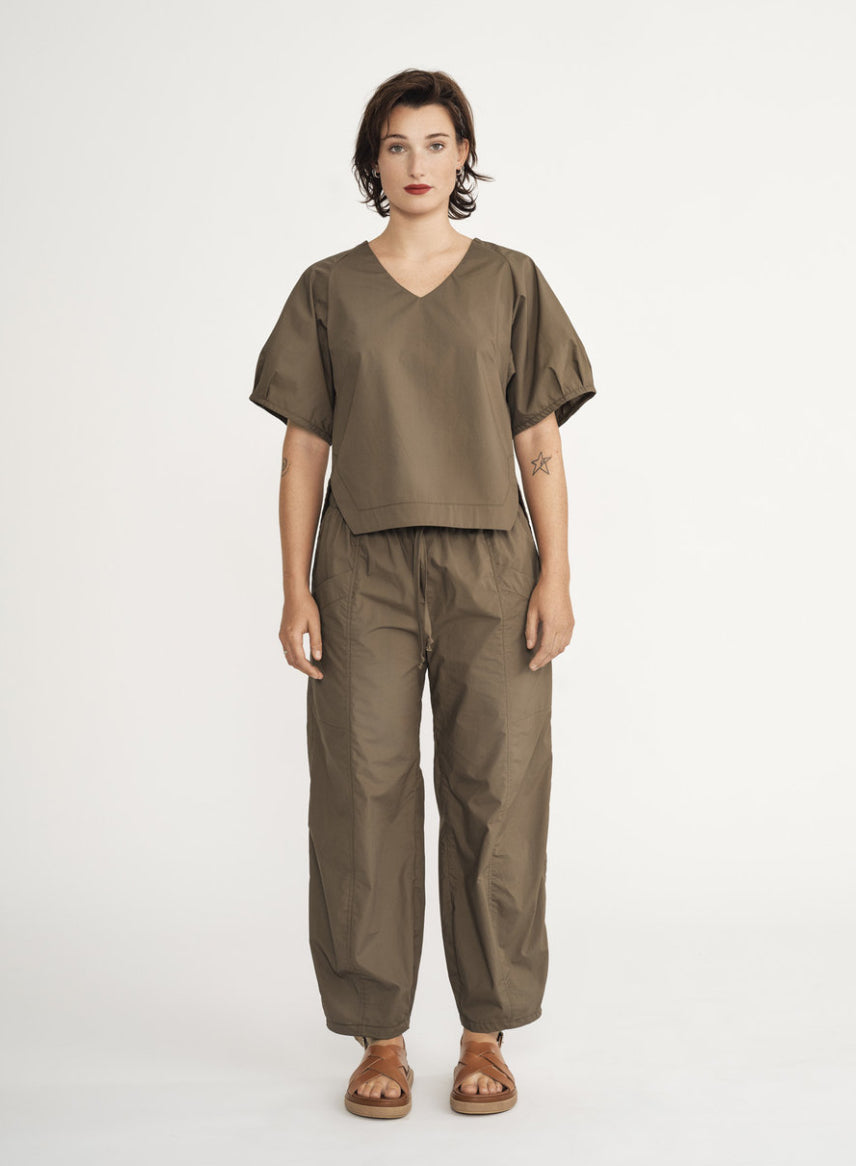 SS25 - Jennifer Glasgow - Electra Pant in Khaki - front 1