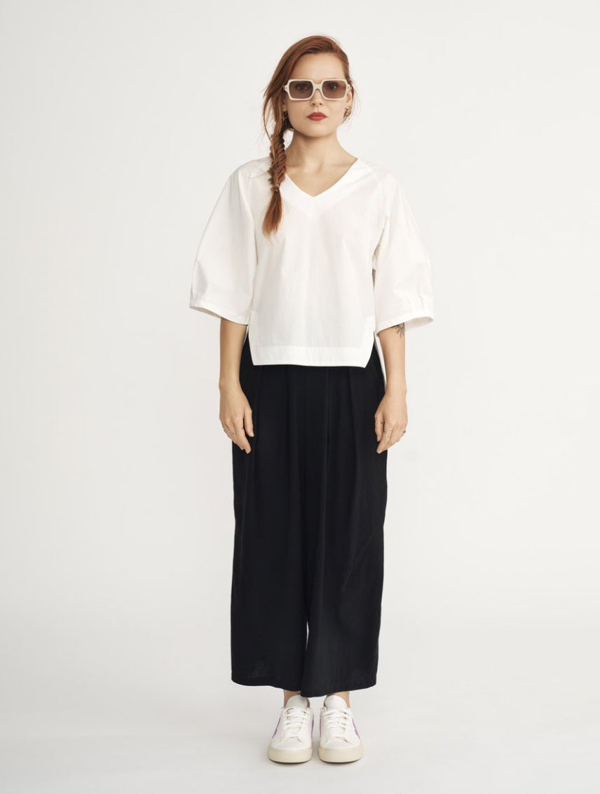 SS25 - Jennifer Glasgow - Perseus Top in Ivory - front 1