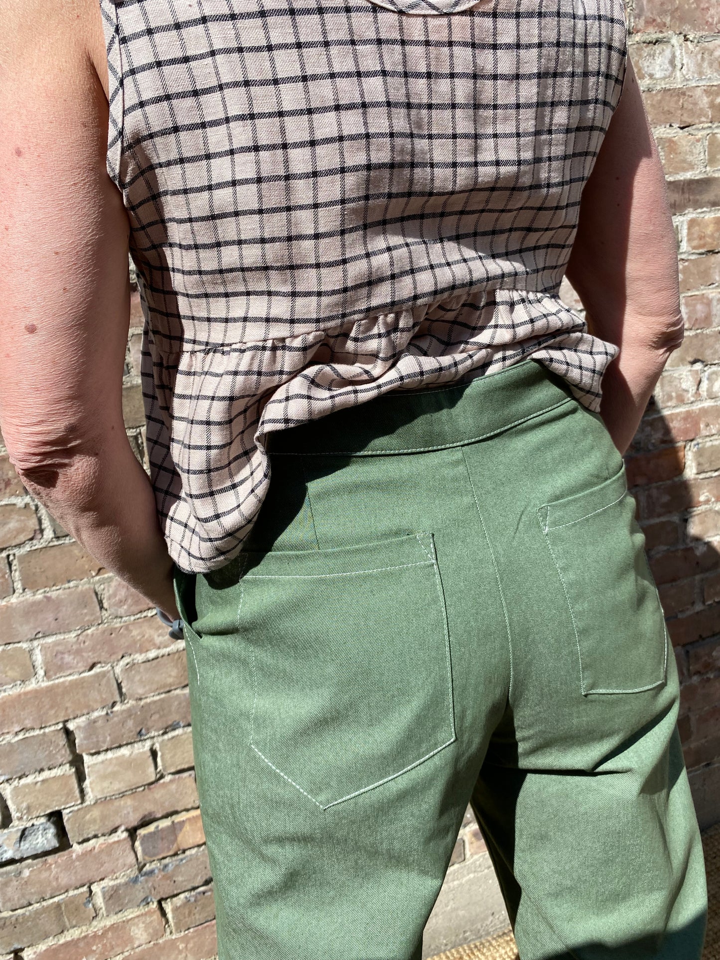 SS25 - Marigold Montreal - Rocky Pants in Green - back 4