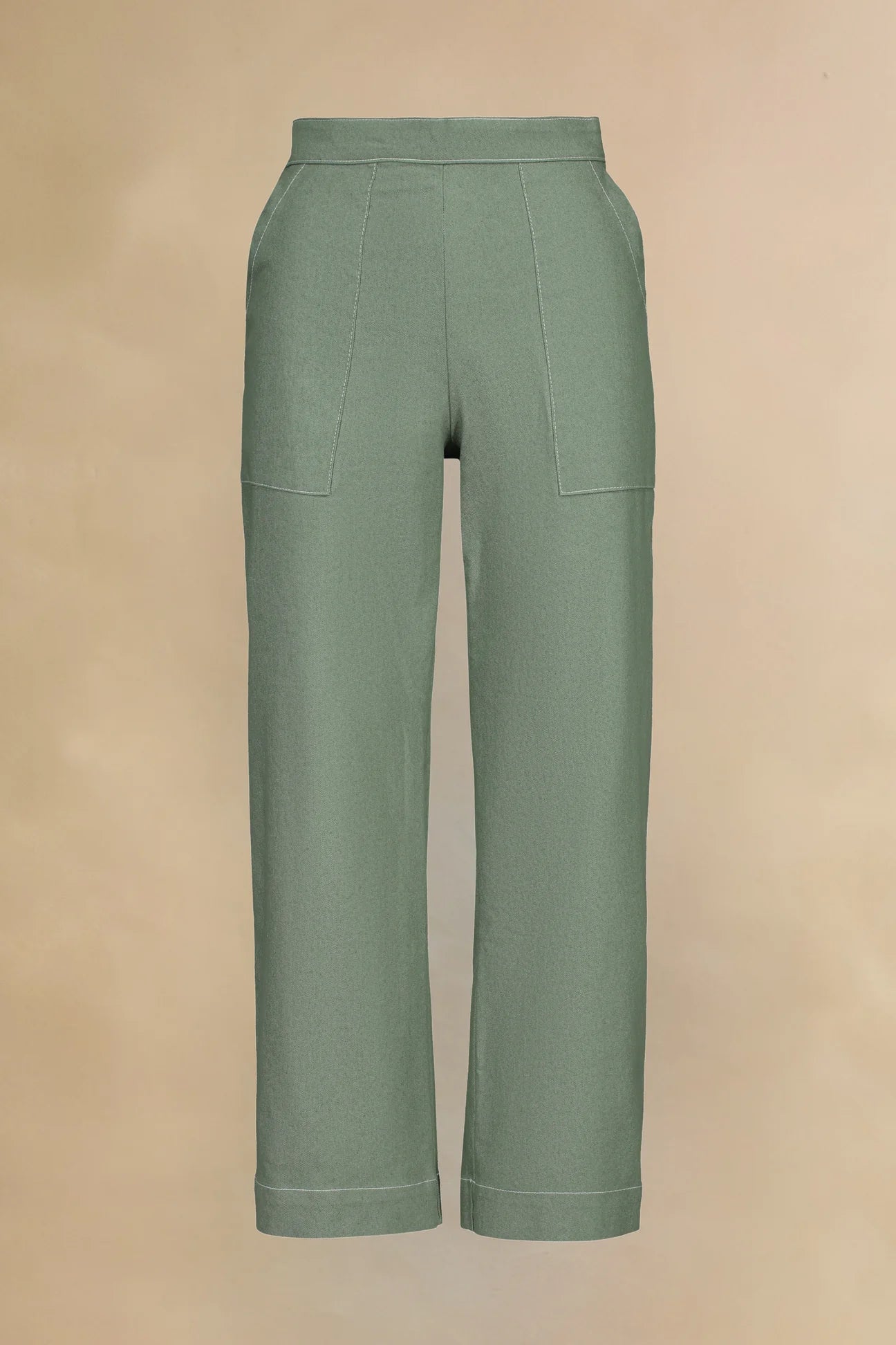 SS25 - Marigold Montreal - Rocky Pants in Green - display front 5