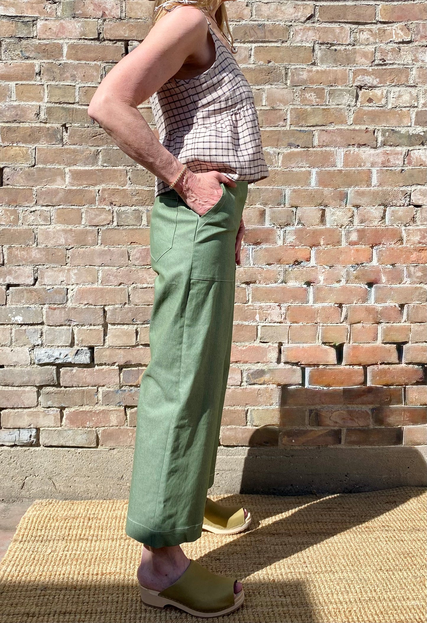 SS25 - Marigold Montreal - Rocky Pants in Green - side 3