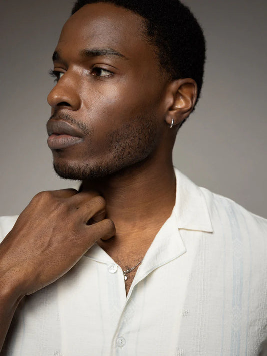 SS25 - Mosh Mosh - MMGJoe Provenza Shirt - Ecru - front close up 2